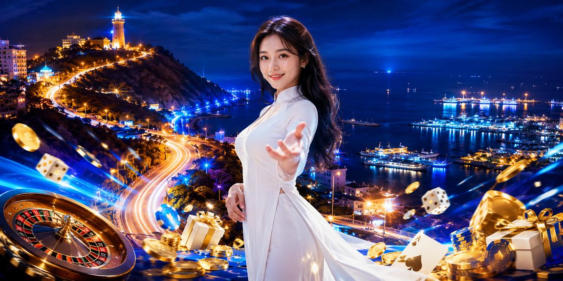 Người chơi tại khu vực casino Vũng Tàu trong trang phục áo dài truyền thống